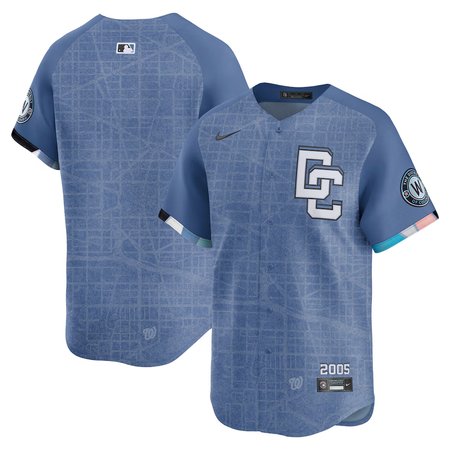 Men's Washington Nationals Nike Blue 2025 City Connect Limited Jersey