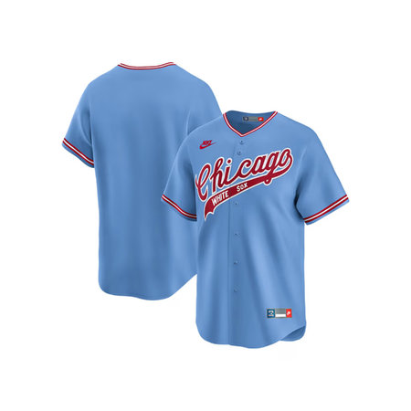 Men's Chicago White Sox Nike Light Blue Throwback Cooperstown Jersey