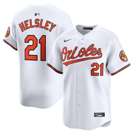Men's Baltimore Orioles #21 Ryan Helsley Nike White Home Limited Jersey