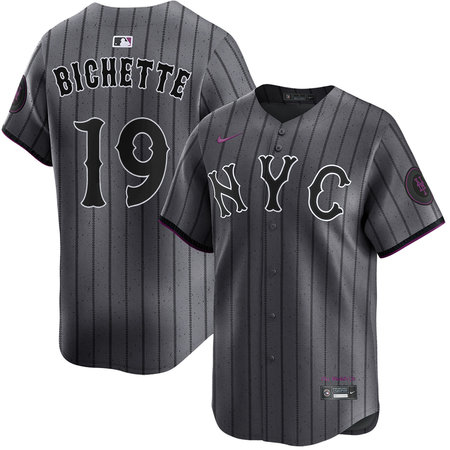 Youth New York Mets #19 Bo Bichette Gray City Connect Limited Jersey