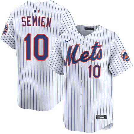 Men's New York Mets #10 Marcus Semien White Home Limited Jersey
