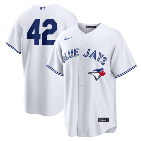 Youth Toronto Blue Jays #42 Jackie Robinson Nike White Home 2026 Jackie Robinson Day Replica Jersey
