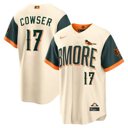 Men's Baltimore Orioles #17 Colton Cowser Cream 2026 City Connect Stitched Jersey
