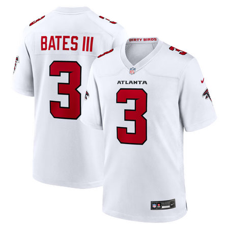Men's Atlanta Falcons #3 Jessie Bates III Nike White Game Jersey