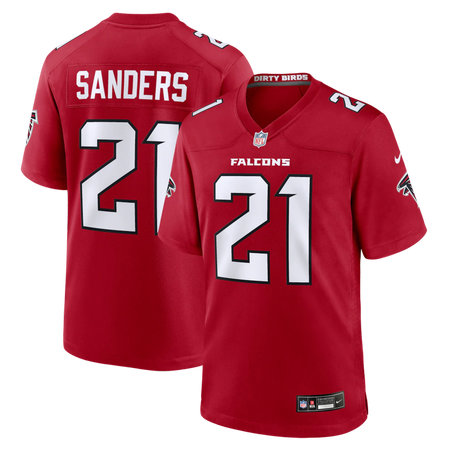 Men's Atlanta Falcons #21 Deion Sanders Nike Red Retired Player Game Jersey