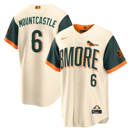 Men's Baltimore Orioles #6 Ryan Mountcastle Cream 2026 City Connect Stitched Jersey