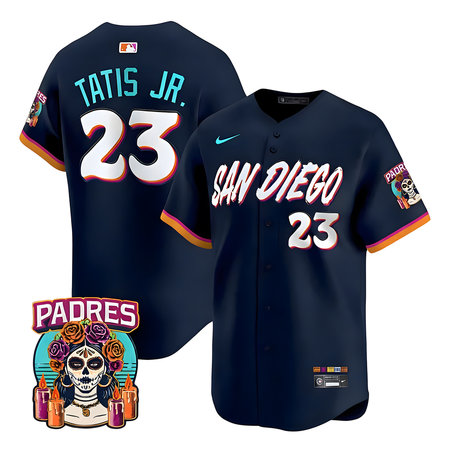 Men's San Diego Padres #23 Fernando Tatis Jr. Navy 2026 City Connect Stitched Jersey