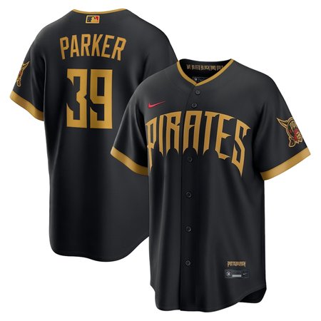 Men's Pittsburgh Pirates #39 Dave Parker Black 2026 City Connect Stitched Jersey
