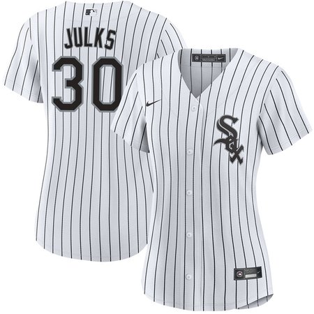 Women's Chicago White Sox #30 Corey Julks White Home Official Player Jersey