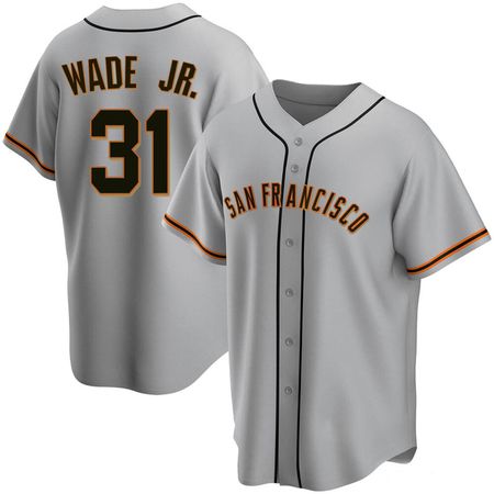 Men's San Francisco Giants #31 LaMonte Wade Jr. Nike Gray Road Replica Team Jersey