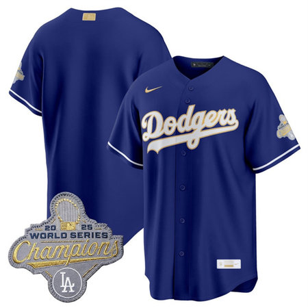 Men's Los Angeles Dodgers Royal 2026 Alternate Gold Collection Stadium Jersey