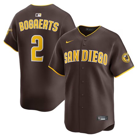 Men's San Diego Padres #2 Xander Bogaerts Nike Brown Alternate Limited Player Jersey