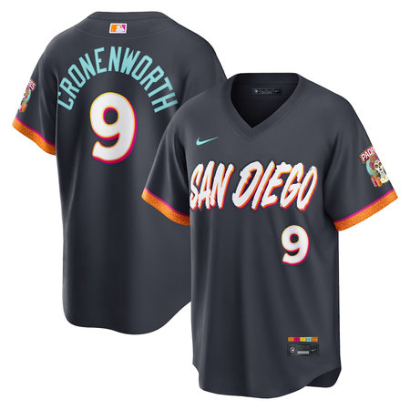 Men's San Diego Padres #9 Jake Cronenworth Nike Obsidian 2026 City Connect Stadium Jersey