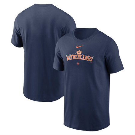 Men's Netherlands Baseball Navy 2026 World Baseball Classic Wordmark T-Shirt