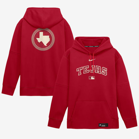 Men's Texas Rangers Nike Red 2026 City Connect Authentic Collection Therma-FIT Hoodie