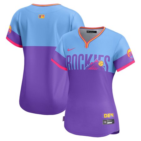 Women's Colorado Rockies Nike Purple/Light Blue 2025 City Connect Limited Jersey