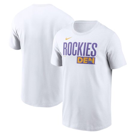 Men's Colorado Rockies Nike White 2025 City Connect Wordmark T-Shirt