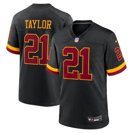 Men's Washington Commanders #21 Sean Taylor Nike Black Hail Raiser Alternate Retired Player Game Jersey