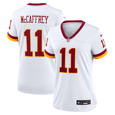 Women's Washington Commanders #11 Luke McCaffrey Nike White Game Super Bowl Era Jersey