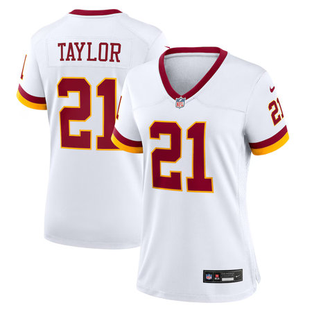 Women's Washington Commanders #21 Sean Taylor Nike White Game Super Bowl Era Jersey