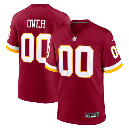 Men's Washington Commanders #00 Odafe Oweh Nike Burgundy Game Jersey