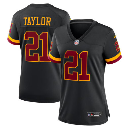 Women's Washington Commanders #21 Sean Taylor Nike Black Hail Raiser Alternate Retired Game Jersey