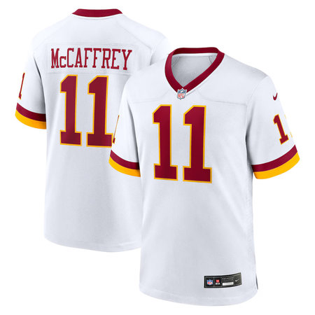 Men's Washington Commanders #11 Luke McCaffrey Nike White Game Super Bowl Era Jersey