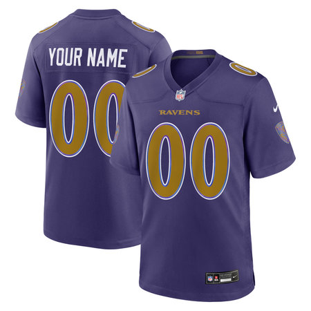 Youth Baltimore Ravens Nike Purple Alternate Game Custom Jersey