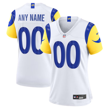 Women's Los Angeles Rams Nike White Game Custom Jersey