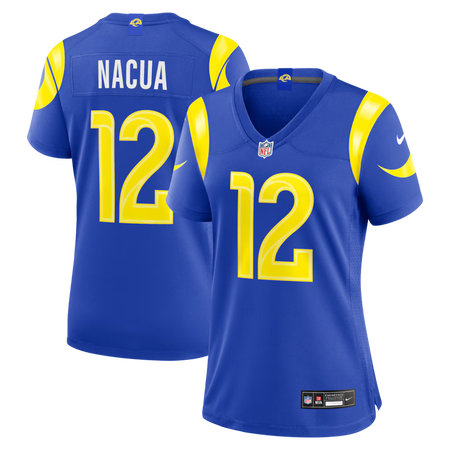 Women's Los Angeles Rams #12 Puka Nacua Nike Royal Game Jersey