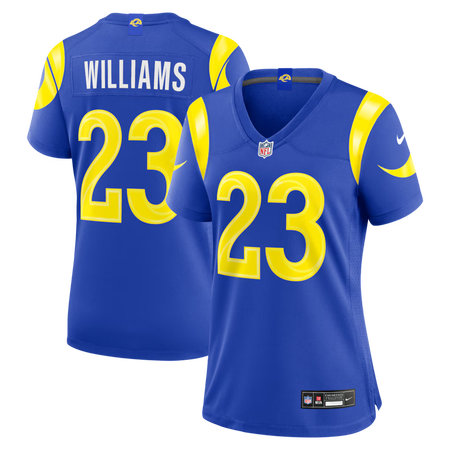 Women's Los Angeles Rams #23 Kyren Williams Nike Royal Game Jersey