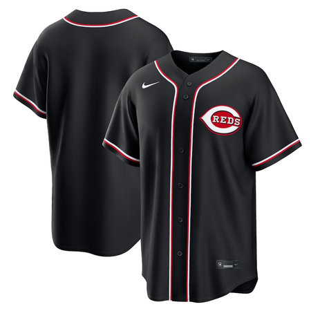 Men's Cincinnati Reds Nike Fashion Replica Black Out Jersey