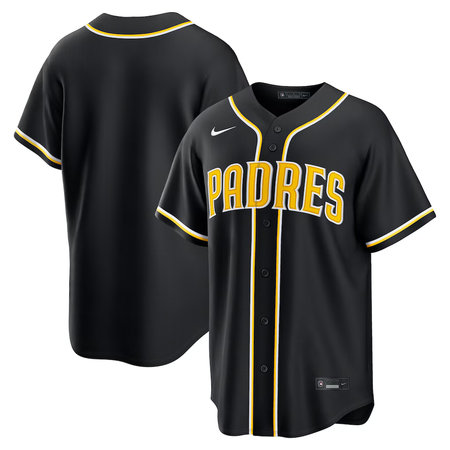 Men's San Diego Padres Nike Fashion Replica Black Out Jersey