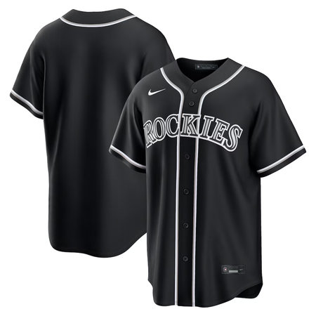 Men's Colorado Rockies Nike Fashion Replica Black Out Jersey