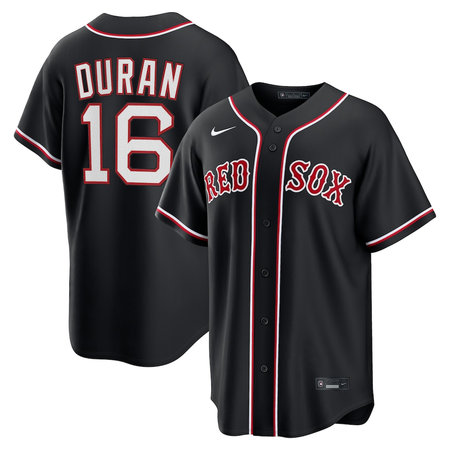 Men's Boston Red Sox #16 Jarren Duran Nike Black Fashion Replica Player Jersey