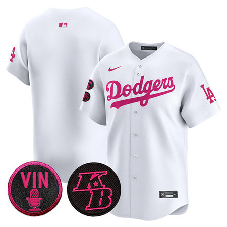Men's Los Angeles Dodgers White 2026 Mother's Day Vapor Premier Limited Stitched Baseball Jersey