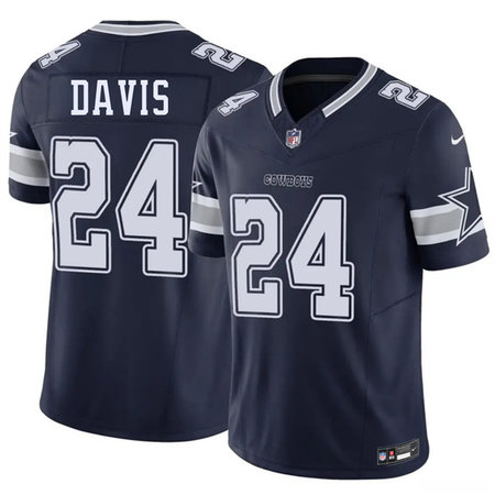 Youth Dallas Cowboys #24 Malik Davis Navy 2026 F.U.S.E Vapor Untouchable Limited Stitched Football Jersey