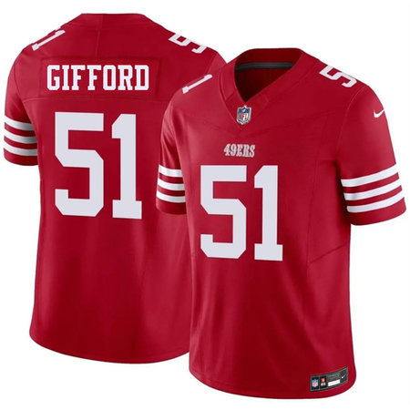 Men's San Francisco 49ers #51 Luke Gifford Red 2026 F.U.S.E. Vapor Untouchable Limited Stitched Football Jersey