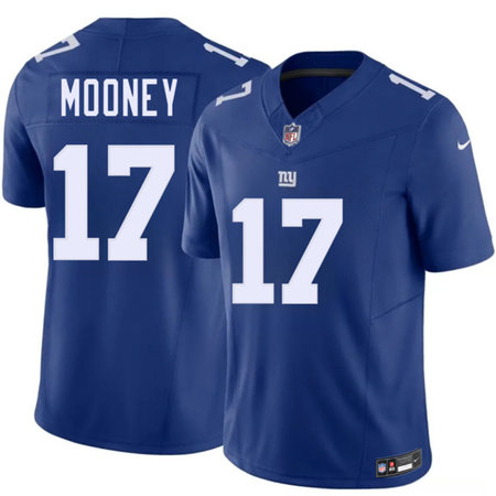 Men's New York Giants #17 Darnell Mooney Blue 2026 F.U.S.E. Vapor Untouchable Limited Stitched Jersey