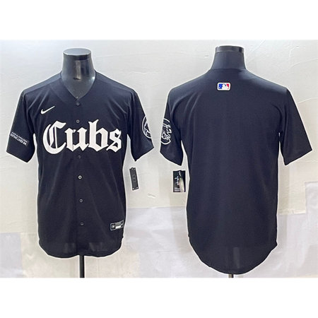 Youth Chicago Cubs Black "Gothic North Side Edition" Vapor Premier Limited Stitched Baseball Jersey