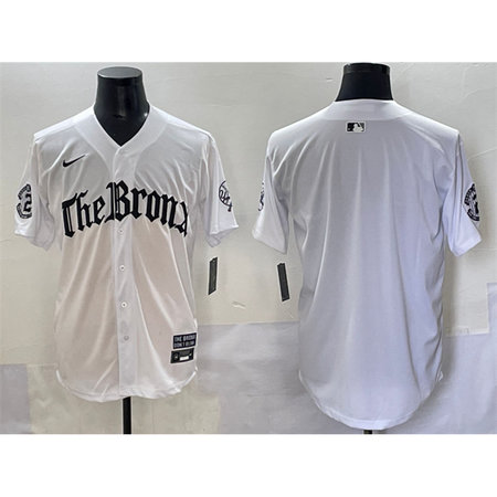 Men's New York Yankees White "Gothic Legacy Edition" Vapor Premier Limited Stitched Baseball Jersey