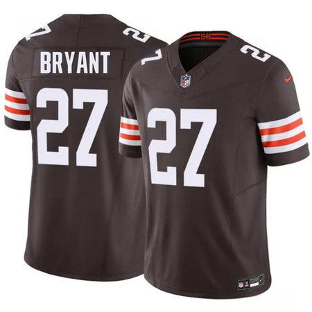 Men's Cleveland Browns #27 Myles Bryant Brown 2026 F.U.S.E. Vapor Limited Stitched Football Jersey