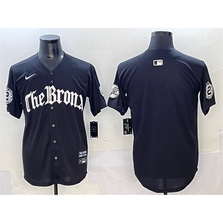 Men's New York Yankees Black "Gothic Legacy Edition" Vapor Premier Limited Stitched Baseball Jersey