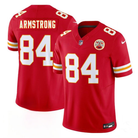 Men's Kansas City Chiefs #84 Andrew Armstrong Red 2026 F.U.S.E. Vapor Untouchable Limited Stitched Football Jersey