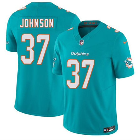 Youth Miami Dolphins #37 Isaiah Johnson Aqua 2026 F.U.S.E. Vapor Limited Stitched Football Jersey