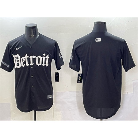 Men's Detroit Lions Black "Motor Gothic Edition" Vapor Premier Limited Stitched Jersey