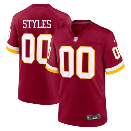 Men's Washington Commanders Sonny Styles Burgundy 2026 NFL Draft Game Jersey