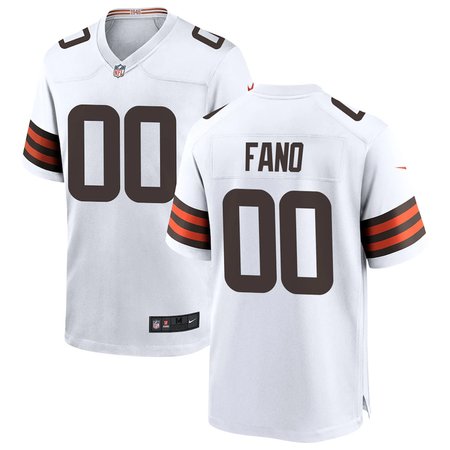 Men's Cleveland Browns Spencer Fano White 2026 NFL Draft Game Jersey