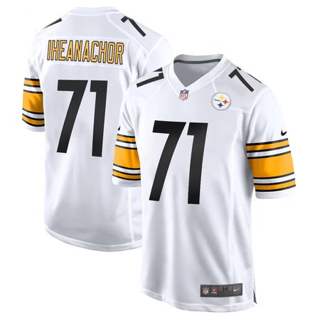 Men's Pittsburgh Steelers Max Iheanachor White 2026 NFL Draft Game Jersey