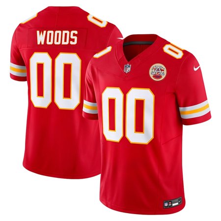 Men's Kansas City Chiefs Peter Woods Red 2026 NFL Draft Vapor F.U.S.E. Limited Jersey